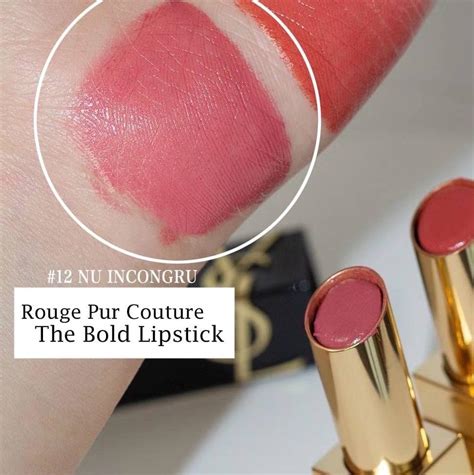 ysl the bold 12 nu incongru|Rouge Pur Couture The Bold: Couture Lipstick .